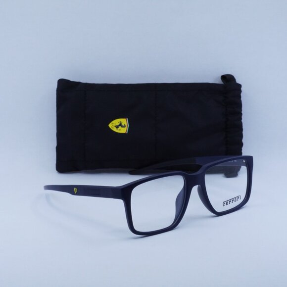 🕶️ New Ferrari Scuderia FZ8013D 509 Eyeglasses - Matte Blue Frame - Picture 10 of 10